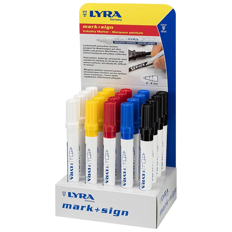Stand Markere Permanente Industriale Color - 20(5X4)P.