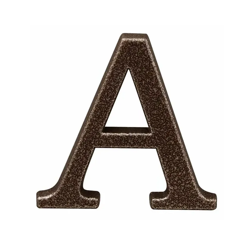 Semn Litera cu Surub Fixare - 100MM / Bronz / B