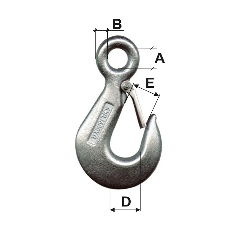 Carlig Zincat Securizat 250KG / 9.5MM/18MM