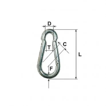Carabina Zincata cu Clapeta 4MM / 6MM/5/6MMX40MM