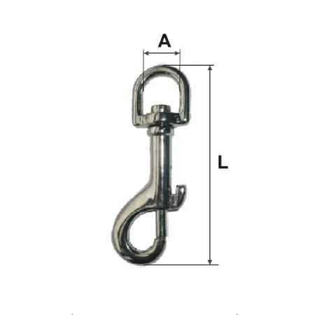 Carabina Breloc cu Arc si Inel Rotativ 11X53MM