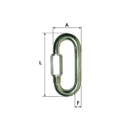 Inel Zincat pentru Legatura 6MM / 26X59MM