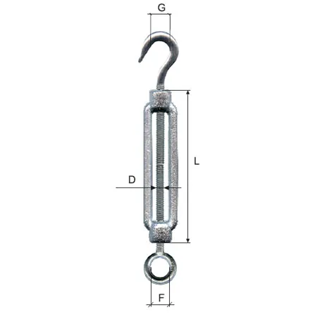Intinzator Carlig - Inel Zincat 8MM / 10/11MMX110MM