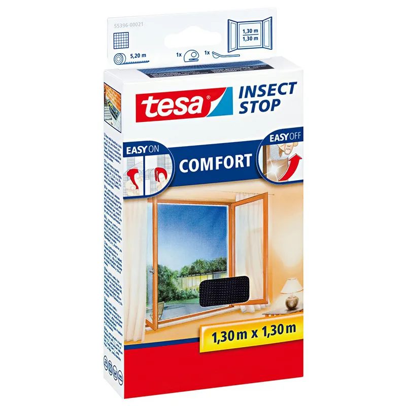 Plasa Insecte C Fereastra 1,3X1,3M Alb