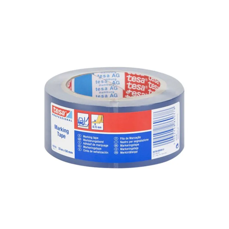 Banda Adeziva Marcare 50MM / 33M - Albastru/Albastru