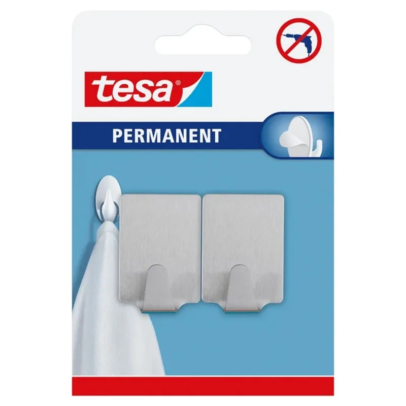 Carlig Permanent Rectangular L Metal 2 Buc