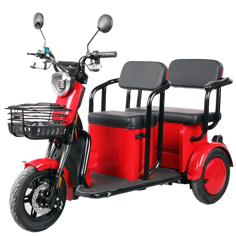 Triciclu Doua Locuri - 1000W / 60V / 20AH / Rosu