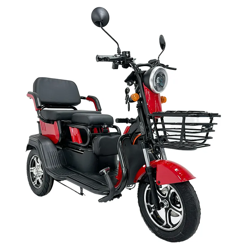 Triciclu Locuri Ajustabile - 1000W / 60V / 20AH / Rosu