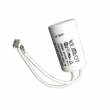 Condensator Motor cu Fir Conector -  3.75UF / 450V