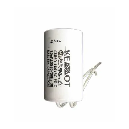 Condensator Motor cu Fir Conector -  7.50UF / 450V