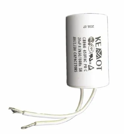Condensator Motor cu Fir Conector - 20.00UF / 450V