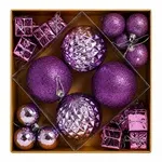 Set Ornamente Plastic de Craciun / Violet - 30P.