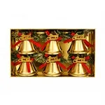 Clopotei Metalici de Craciun 5.5X5CM - 6P.