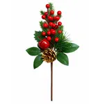 Crenguta Decorativa de Craciun - Bobite-Ornamente 336CM