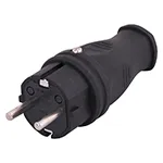 Stecher Liniar Cauciucat cu Manson Lung / Negru