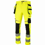 Pantalon Reflectorizant Elastic cu Model / Verde - 3XL