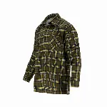 Camasa Flanel cu Carouri Dungate / Kaki - 3XL