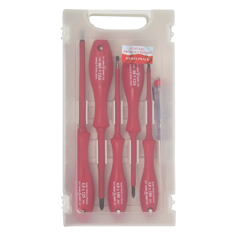 Set Surubelnite Izolate PVC Plate si Pz + Tester - 6P.