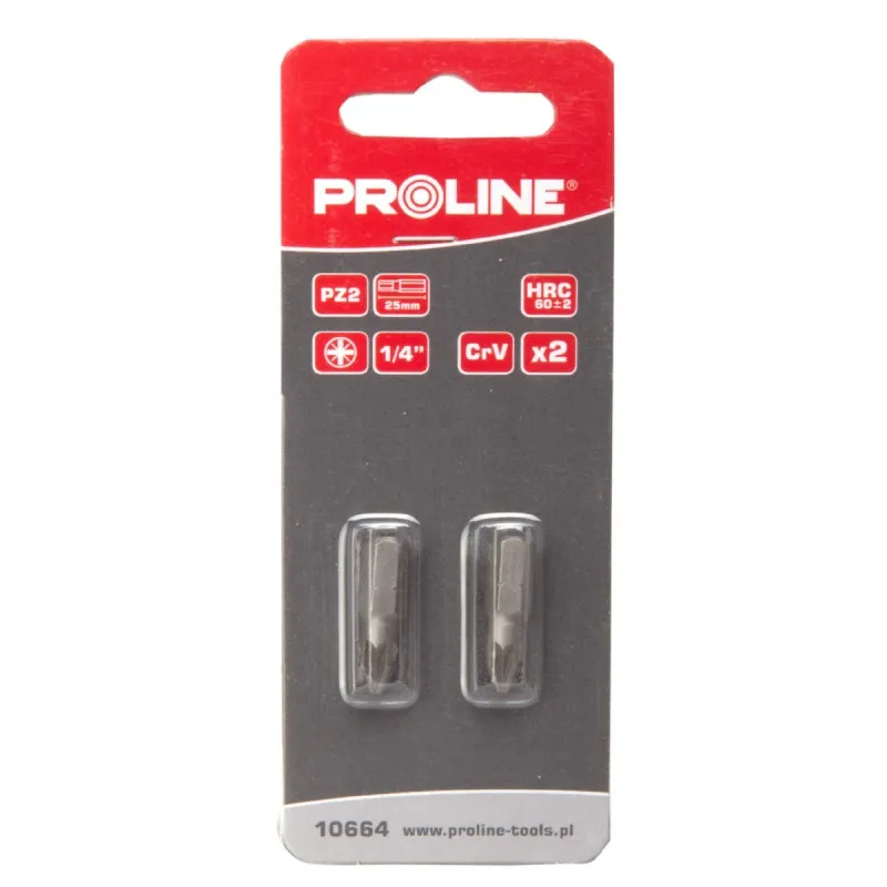 Varfuri Pozidriv 1/4" / 25MM - PZ3 / Blister, 2/Set