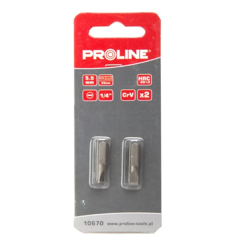 Varfuri Plate 1/4" / 25MM - 6.5X1.2MM / Blister, 2/Set
