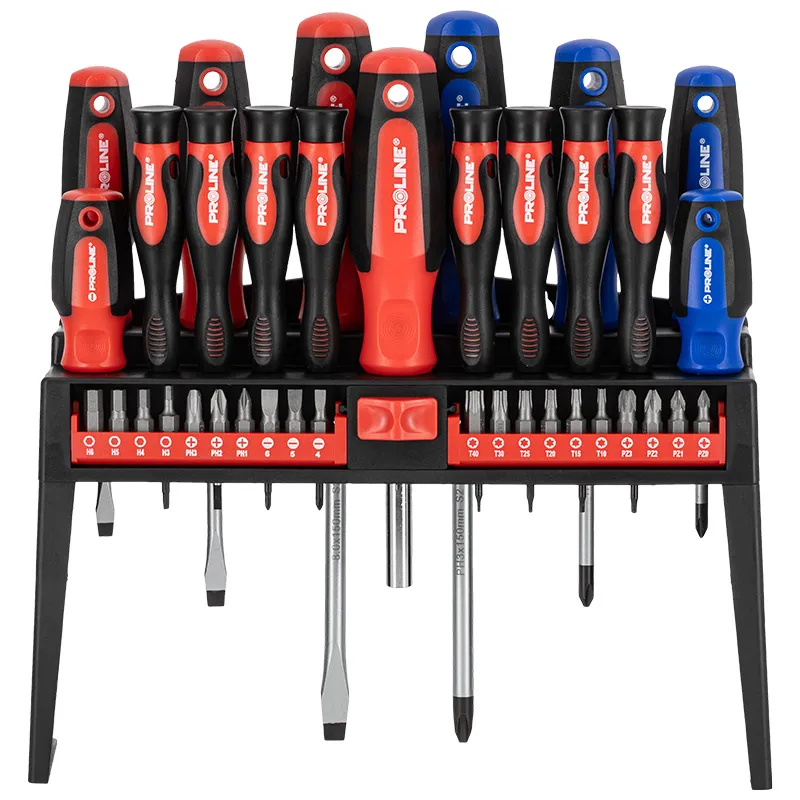 Set Surubelnite S2 Maner Soft-Touch cu Stand - 37P.