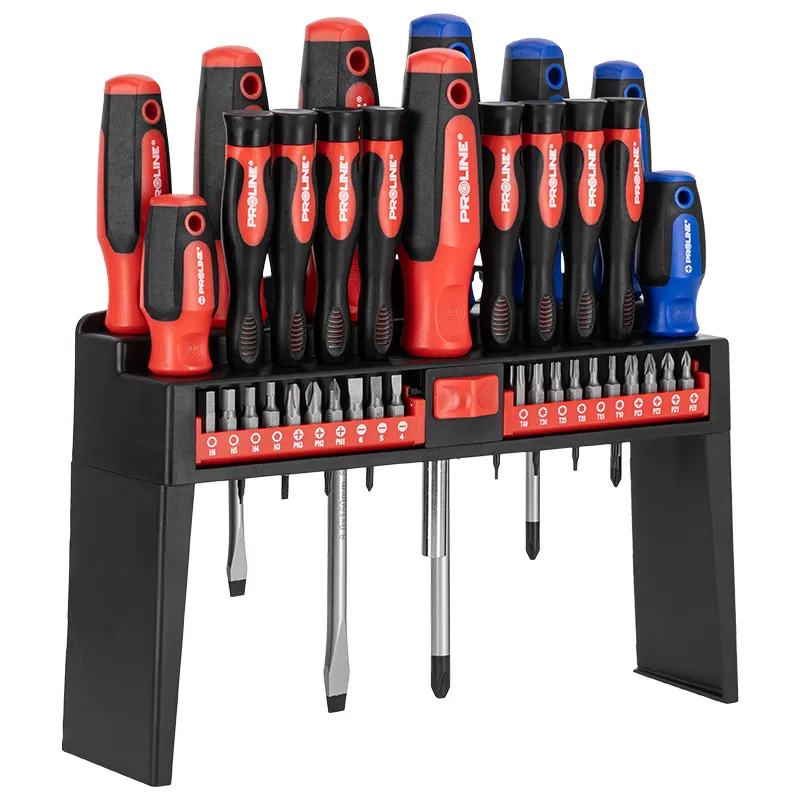 Set Surubelnite S2 Maner Soft-Touch cu Stand - 37P.