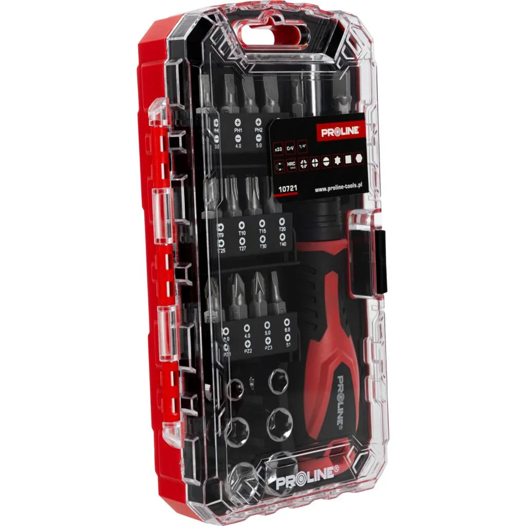 Set Varfuri si Tubulare cu Surubelnita - 33P.
