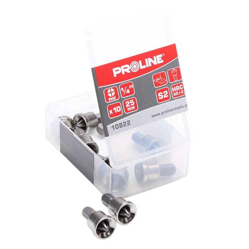 Varfuri cu Limitator 1/4" / 25MM - PH2, 10/Set