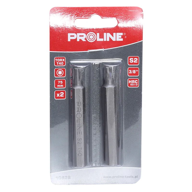 Varfuri Torx 3/8" / 75MM - T40, 2/Set