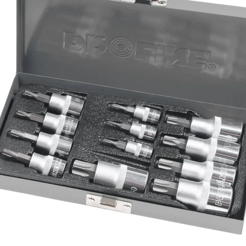 Trusa Varfuri Torx T8-T60 cu Adaptoare - 12P.