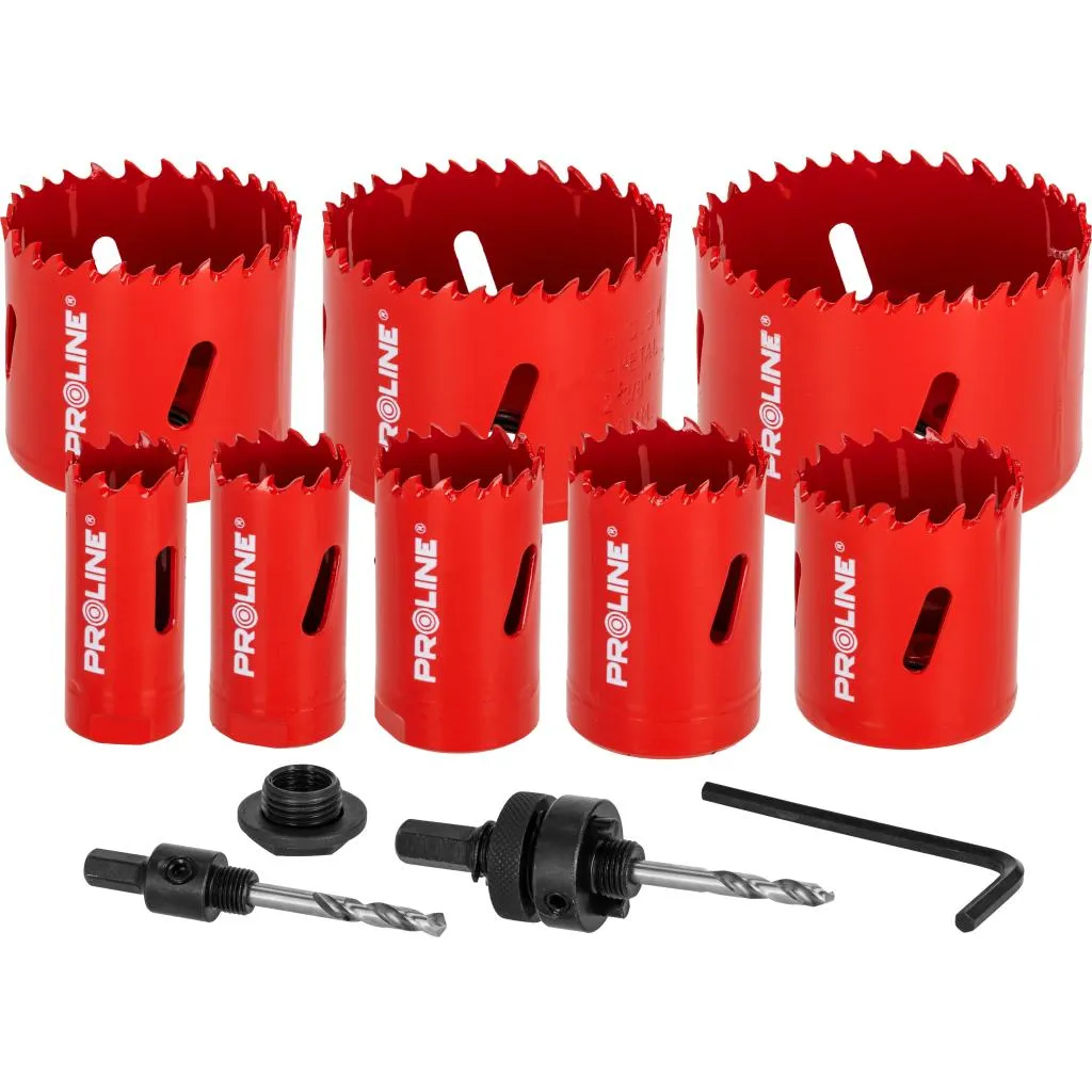 Set Carote Bimetal HSS-M3 Universale - 22-68MM