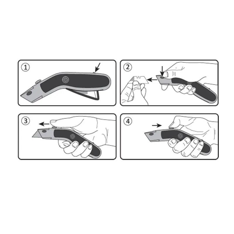 Cutter Metalic Instant cu Lama Retractabila - 62MM X 4
