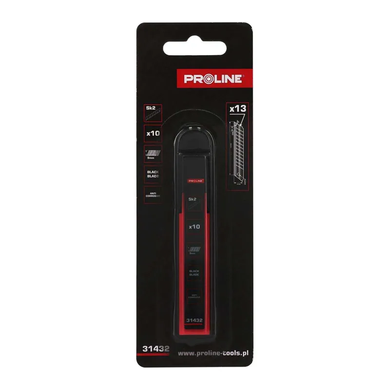 Lame Cutter SK2-Brun 15-Segmente 9MM / Blister, 10/Set