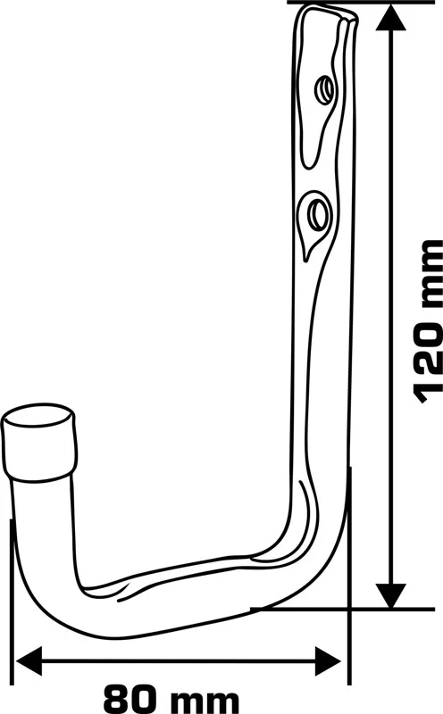 Carlig Perete Tip-U 12MM / 12X8CM / 10KG