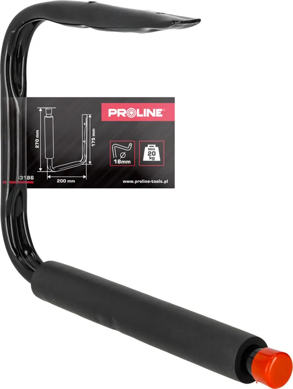 Carlig Tavan Tip-C Cauciucat 18MM / 120X27CM / 20KG