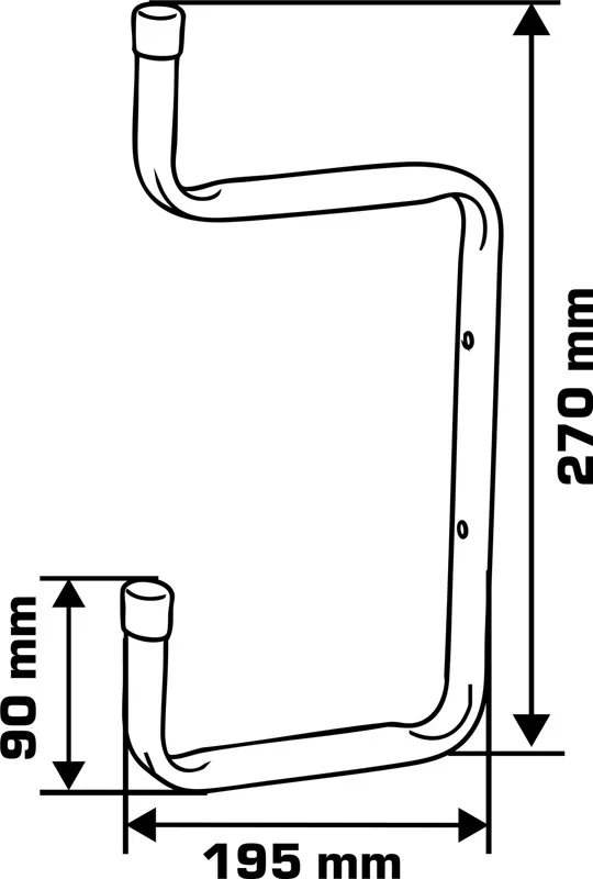Carlig Perete Tip-H Dual 18MM / 27X19.5CM / 10KG