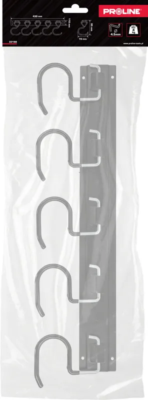 Suport Perete cu Cinci Carlige Mobile 9.5X7CM