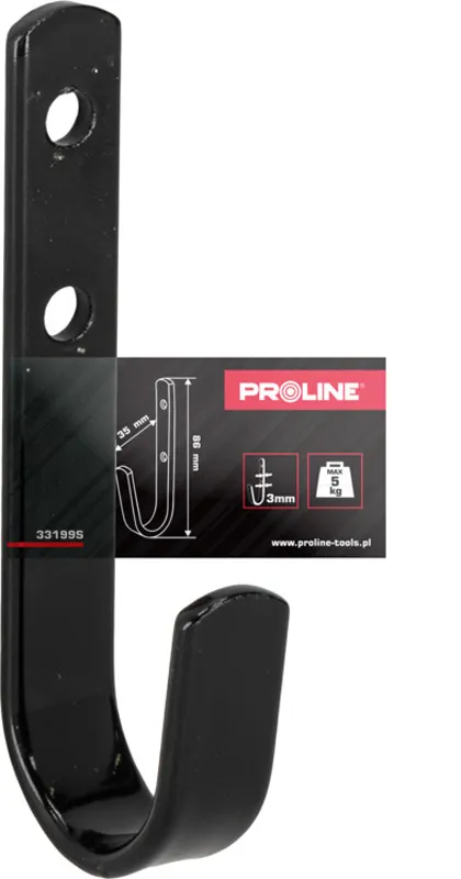 Carlig Perete Plat Tip-Curbat 14MM / 8.6X3.5CM