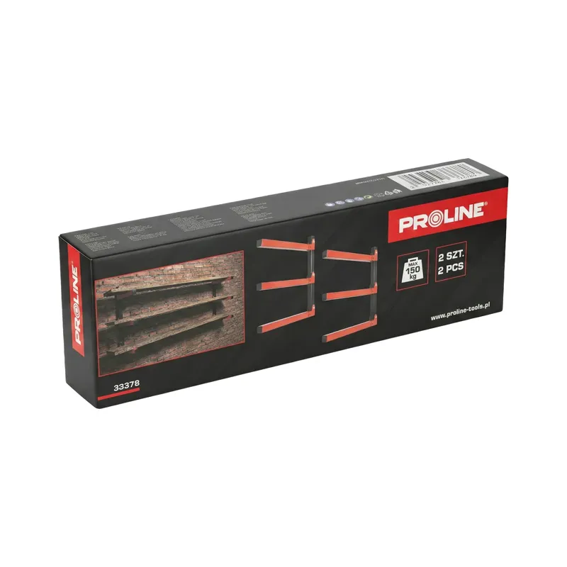 Suporti Pliabili Perete Polite Triplu 431X381MM - 2/Set
