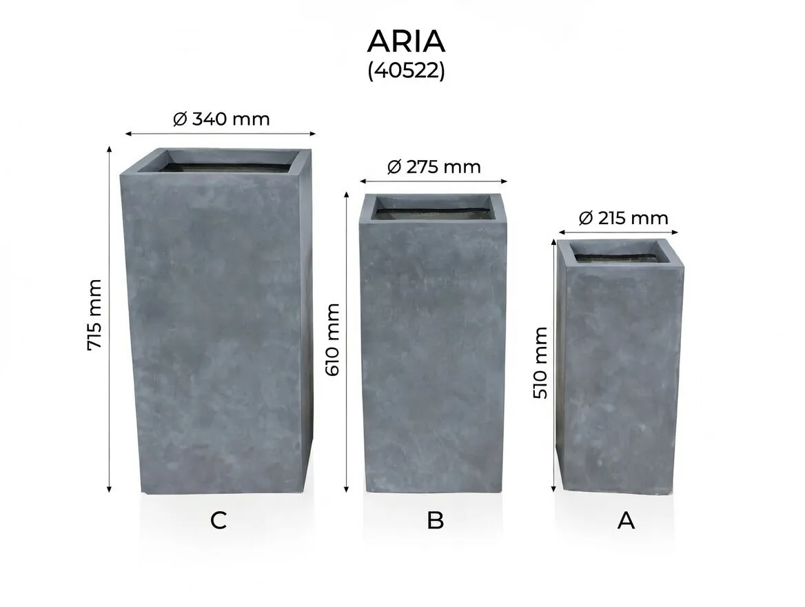 Set Ghivece Exterior - Aria, 3P.