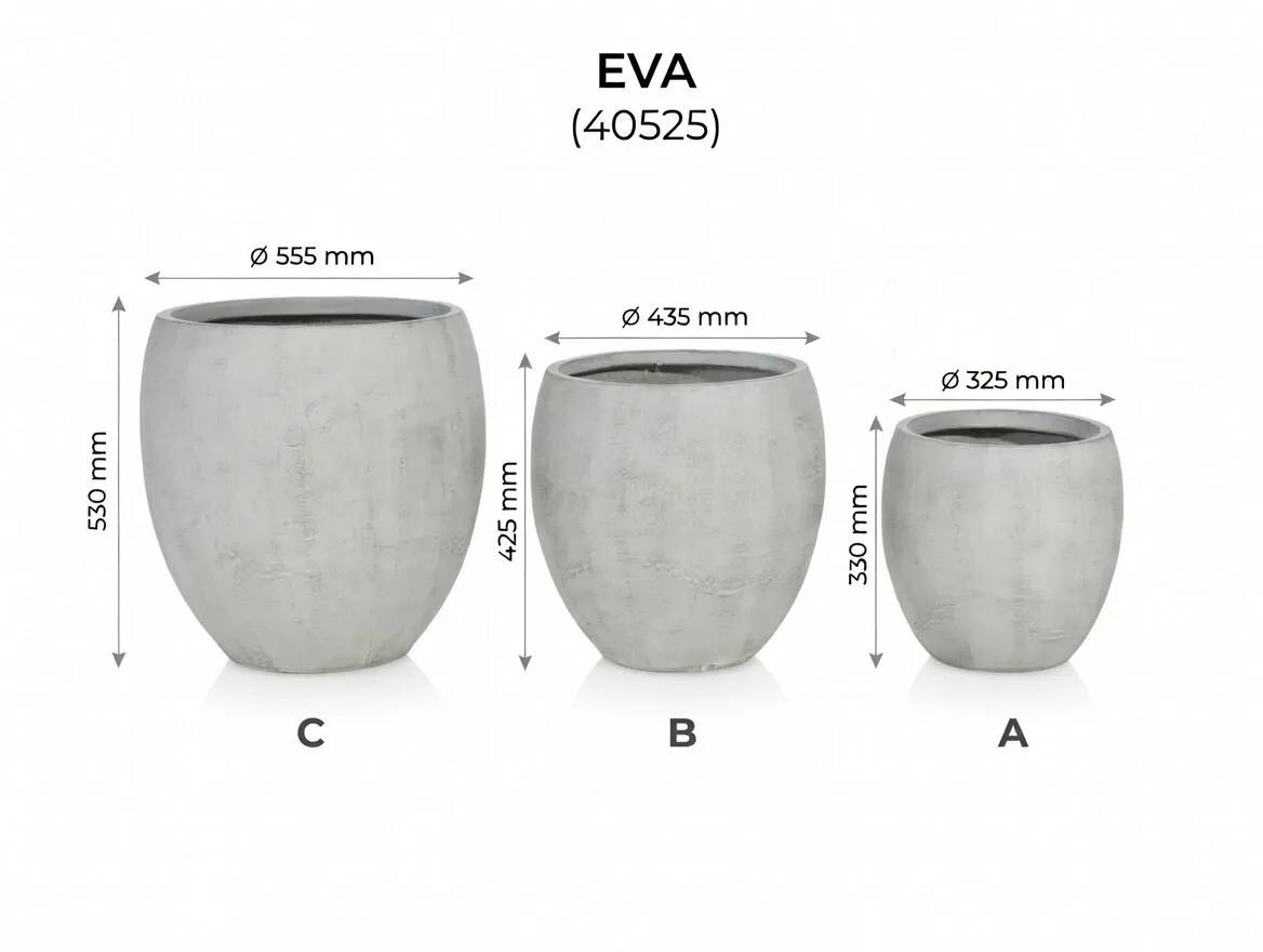 Set Ghivece Exterior - EVA, 3P.