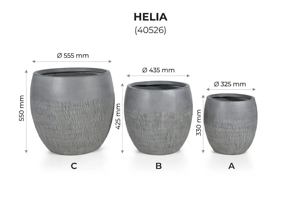 Set Ghivece Exterior - Helia, 3P.