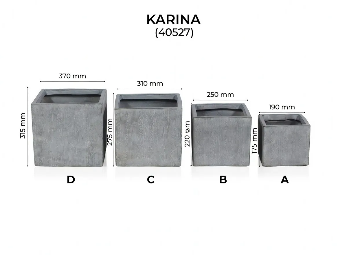 Set Ghivece Exterior - Karina, 4P.