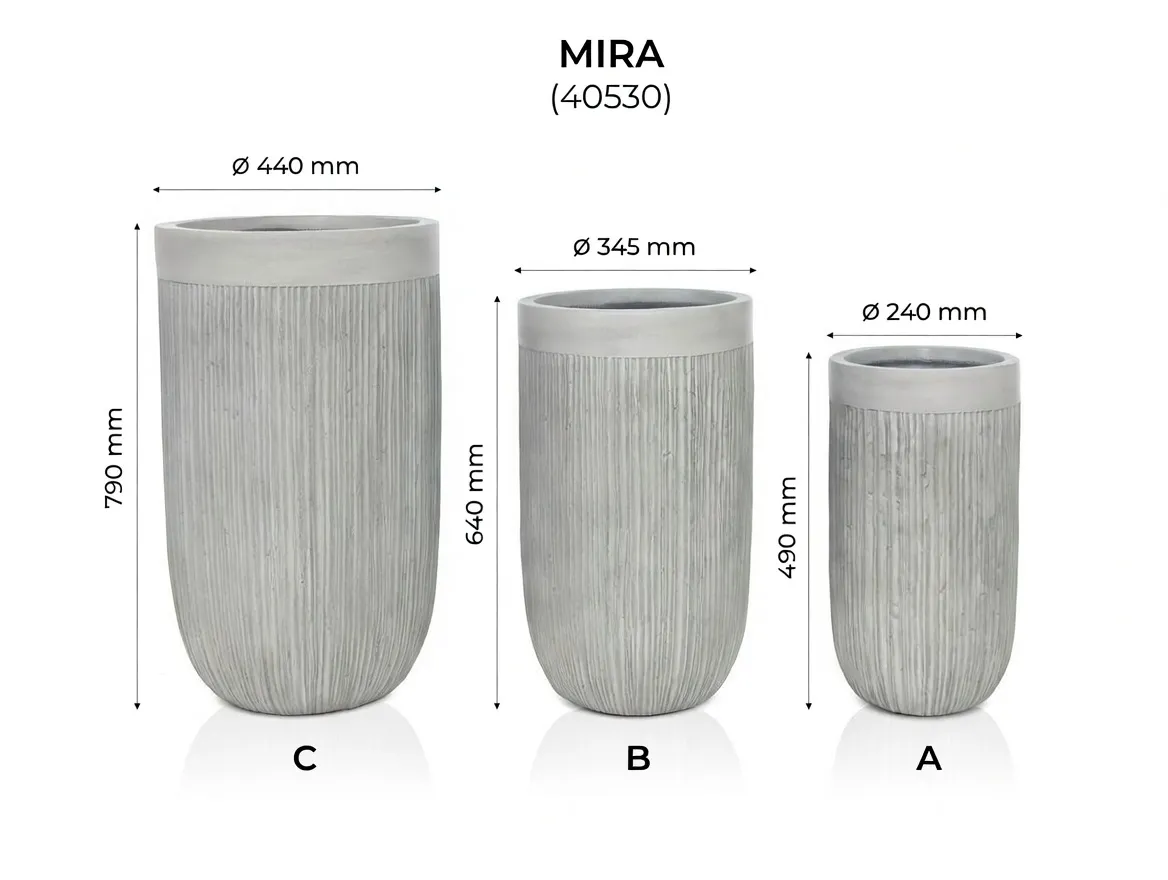 Set Ghivece Exterior - Mira, 3P.