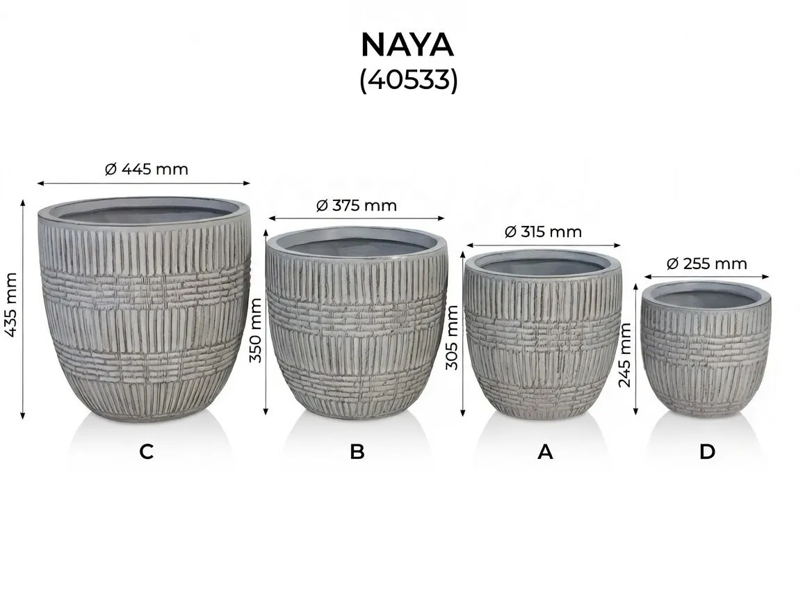Set Ghivece Exterior - Naya, 4P.