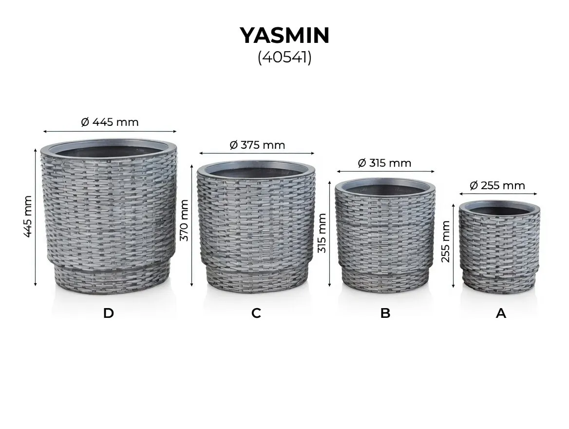 Set Ghivece Exterior - Yasmin, 4P.