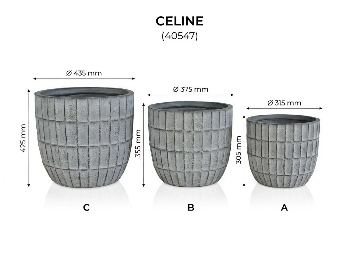 Set Ghivece Exterior - Celine, 3P.