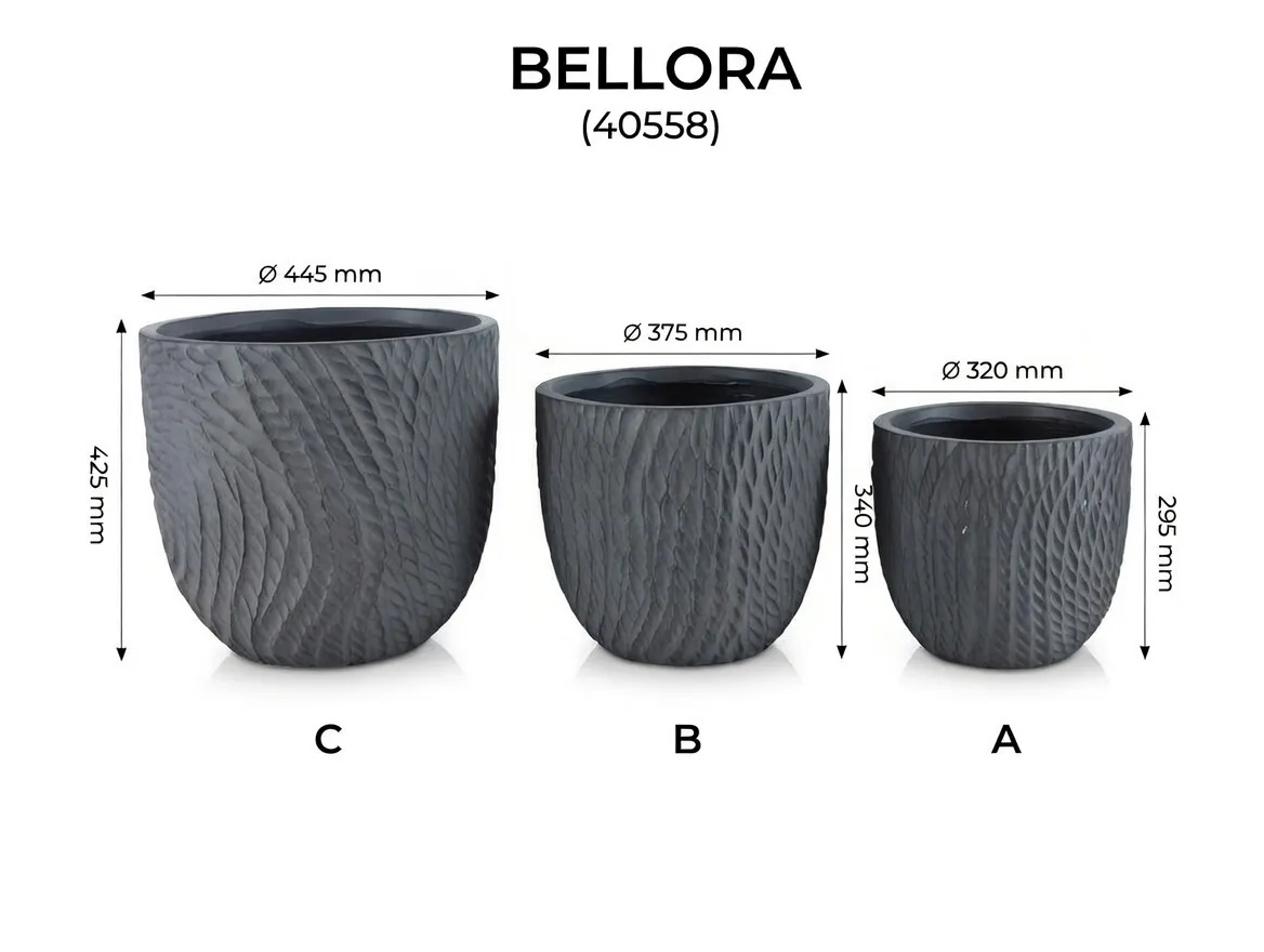 Set Ghivece Exterior - Bellora, 3P.