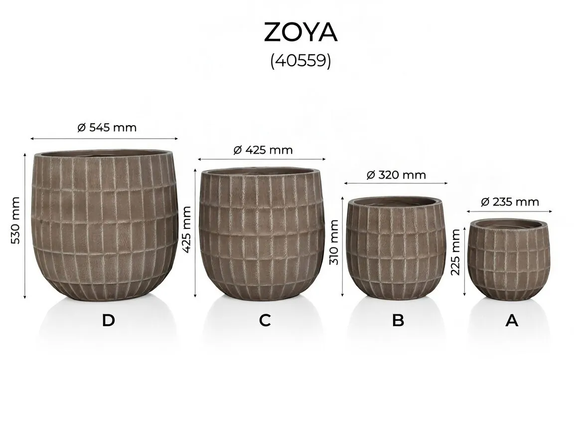 Set Ghivece Exterior - Zoya, 4P.