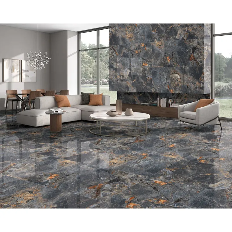 Gresie 60X120CM / Super-Gloss-Breccia-Blue, 2/Set
